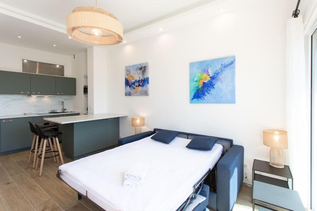 #43 Design Studio Terrace Ac Wifi Sea View 1Min Beach Ніцца Екстер'єр фото